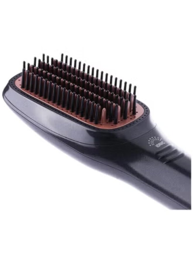 Generic 2-in-1 Ceramic Ionic Hair Dryer & Styler Brush – Hot Air Brush for Fast Drying, Straightening, Curling & Volumizing – Multi-Heat Settings with Anti-Frizz Technology – Lightweight Ergonomic Blow Dryer Brush for All Hair Types – Salon-Quality Results at Home  - Image 3