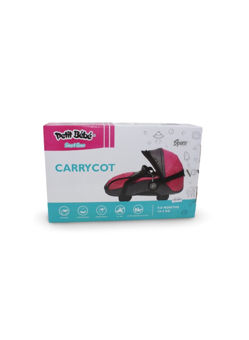 Petit Bebe Smart Gear Carrycot – Red - Image 1