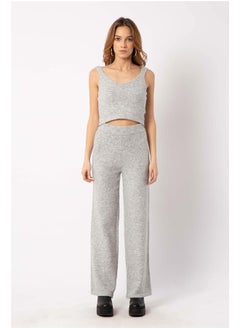 Women Strappy Regular Knitted RIB Tank Top