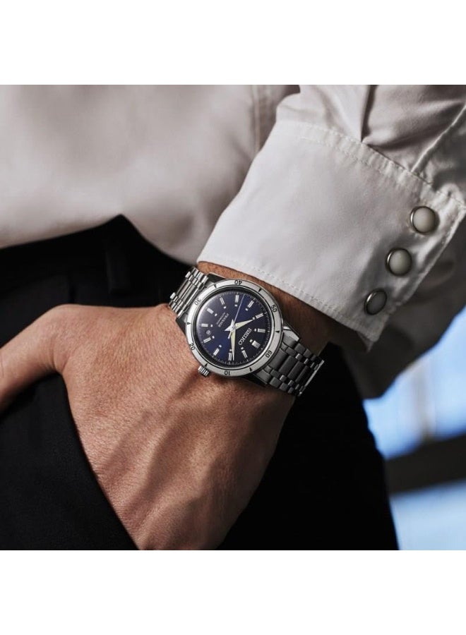 Seiko Seiko Presage Style 60's automatic men's watch blue background SRPL07J1 steel case and bracelet  - Image 5