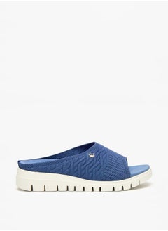 Le Confort Women's Textured Slip-On Sandals with Flatform Heels  - Image 3