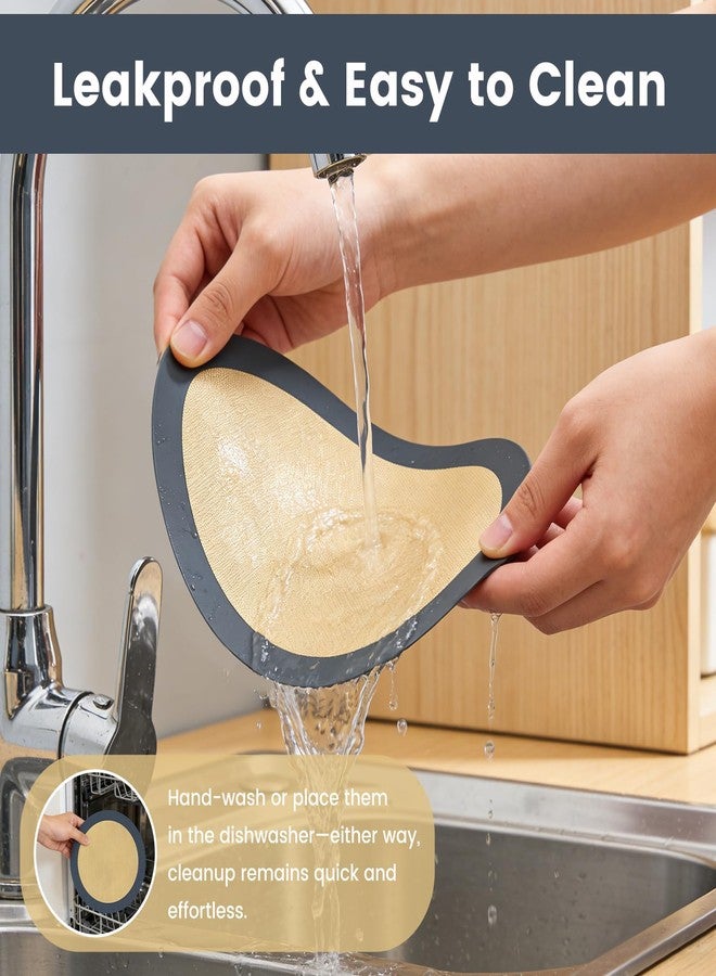 Tinsky 3 Set Silicone Baking Mat for 4, 7, 9 Inch Springform Pan Protector Prevent Cake from Sticking to Bottom and Side Easy Clean Nonstick Silicone Liners for Baking Cheesecake Pan - Image 4