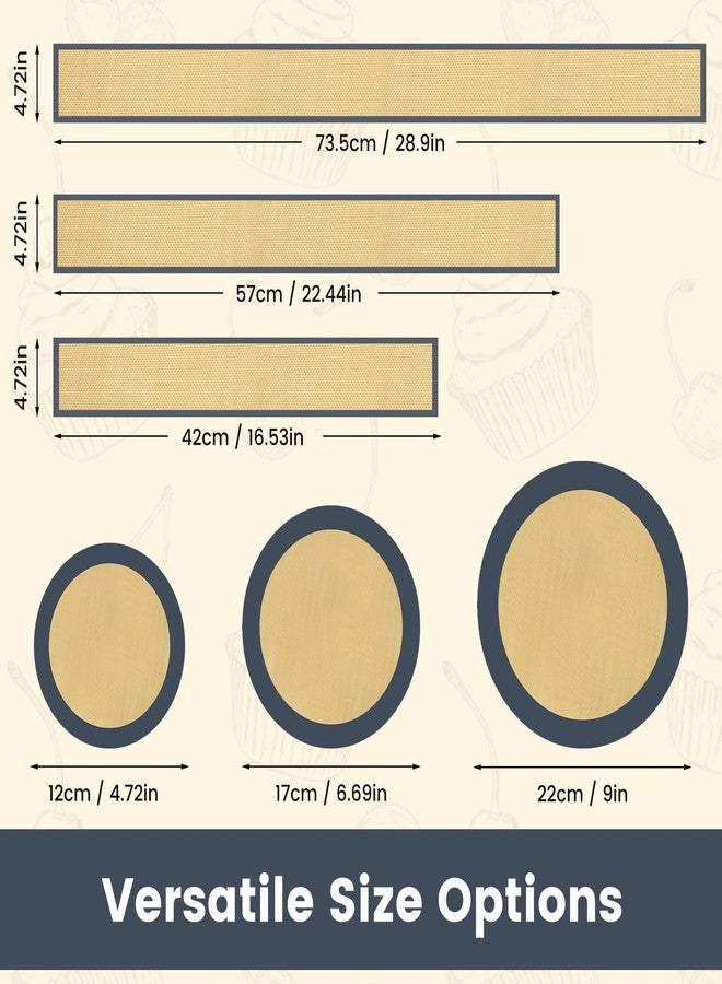 Tinsky 3 Set Silicone Baking Mat for 4, 7, 9 Inch Springform Pan Protector Prevent Cake from Sticking to Bottom and Side Easy Clean Nonstick Silicone Liners for Baking Cheesecake Pan - Image 2
