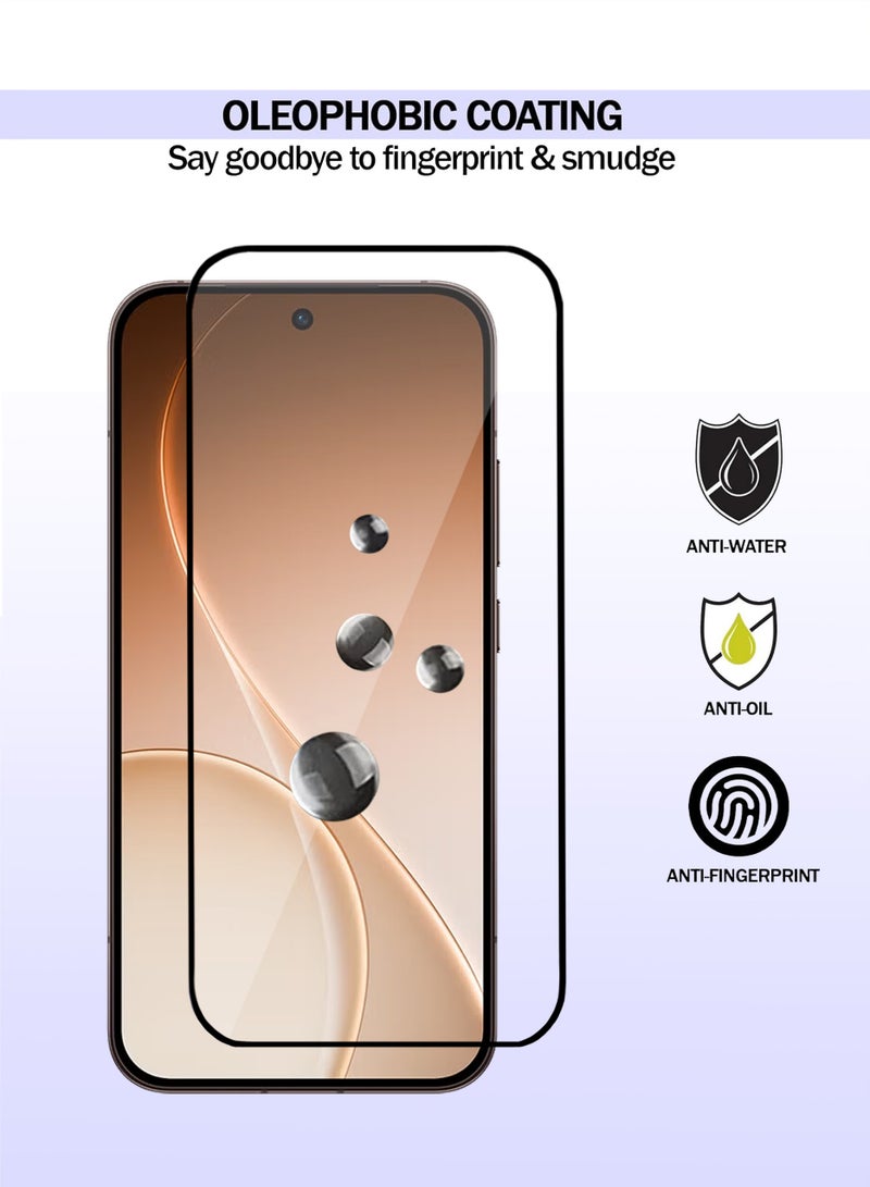 OPPO Reno 15 Pro Screen Protector - Premium Full Screen Tempered Glass For OPPO Reno 15 Pro , High Transparency, Delicate Touch, Anti-Explosion, Smooth Arc Edges, Easy Installation - Image 3