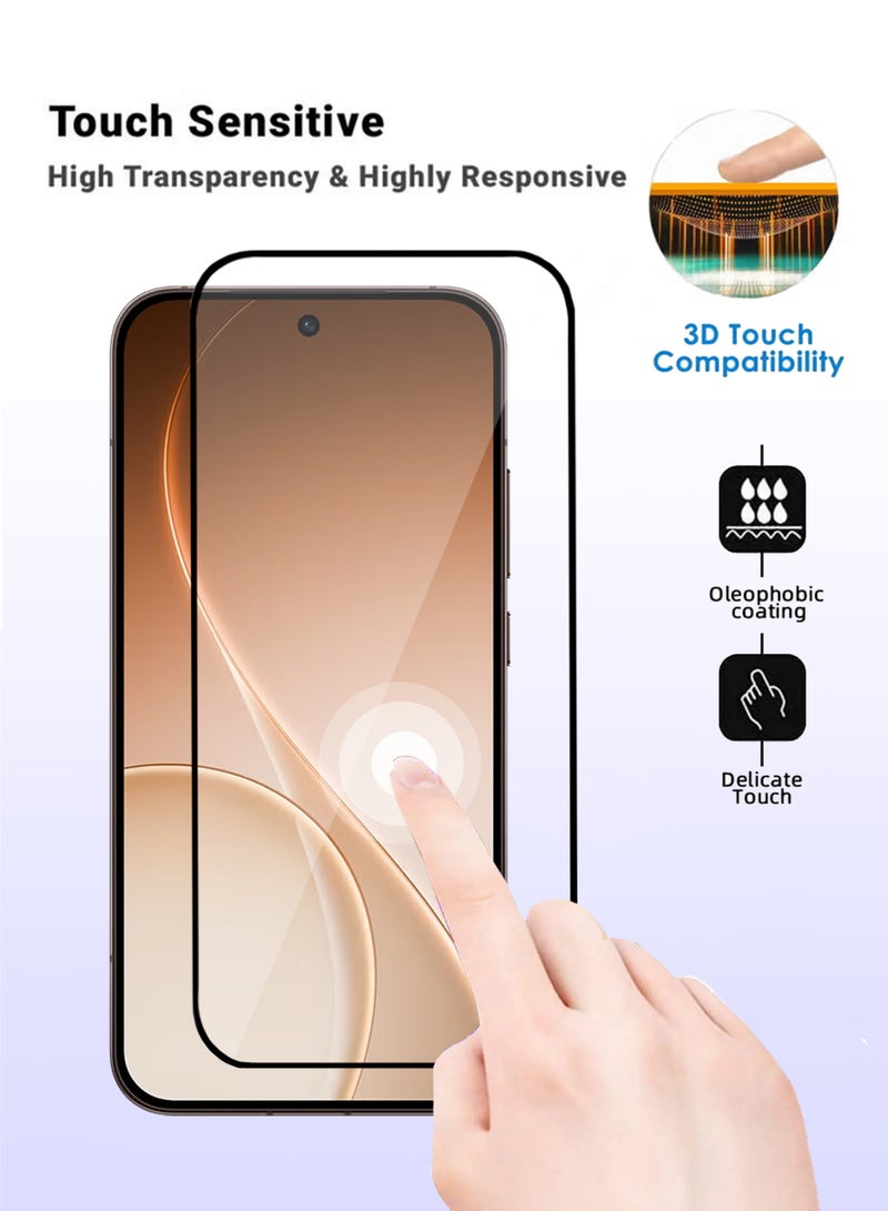 OPPO Reno 15 Pro Screen Protector - Premium Full Screen Tempered Glass For OPPO Reno 15 Pro , High Transparency, Delicate Touch, Anti-Explosion, Smooth Arc Edges, Easy Installation - Image 4