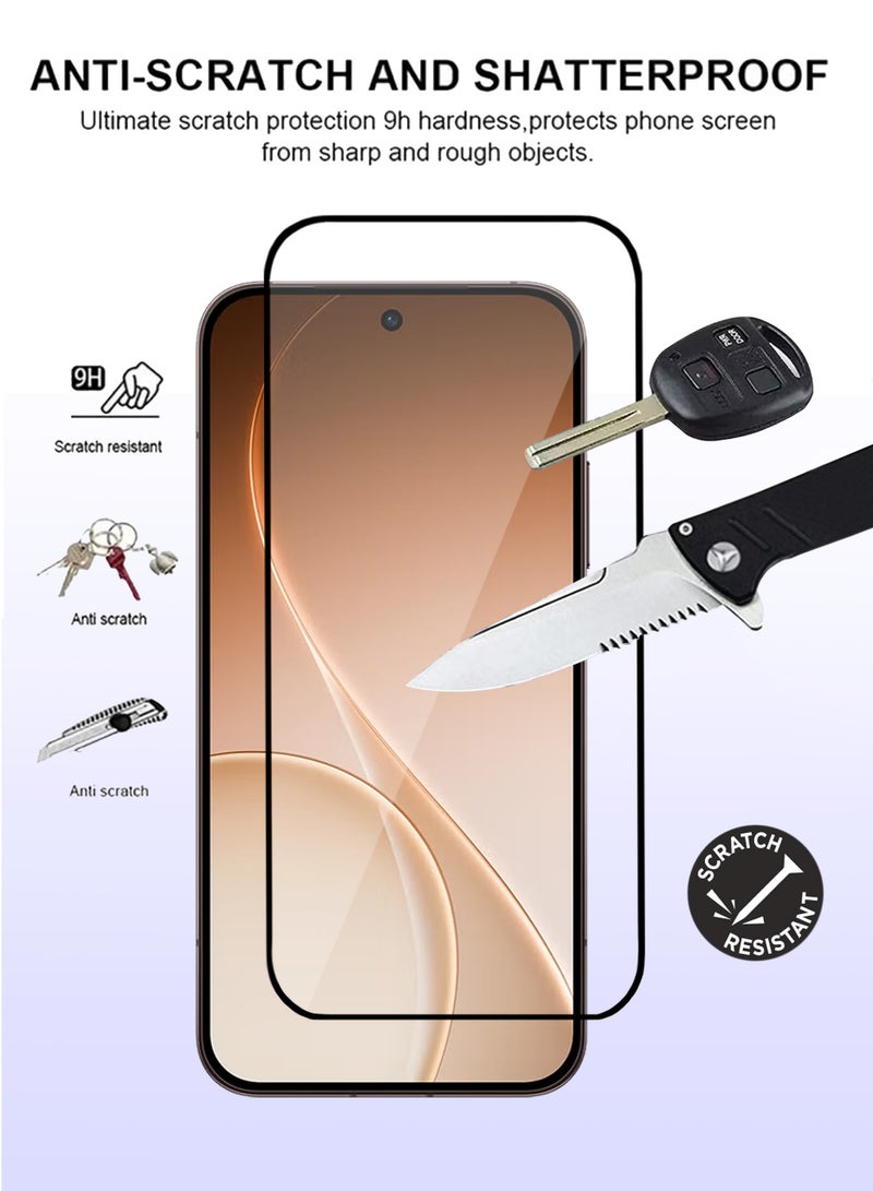OPPO Reno 15 Pro Screen Protector - Premium Full Screen Tempered Glass For OPPO Reno 15 Pro , High Transparency, Delicate Touch, Anti-Explosion, Smooth Arc Edges, Easy Installation - Image 2