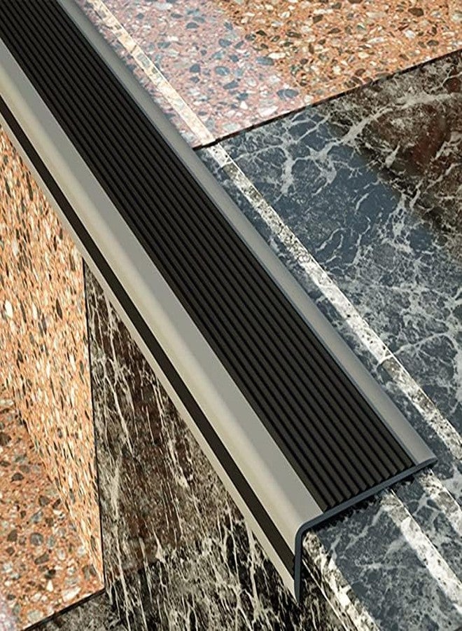 Drofail واقي حافة الدرج ذاتي اللصق من دروفيل، شرائط مطاطية مانعة للانزلاق لحواف الدرج للاستخدامات الداخلية والخارجية (أسود) - Image 2