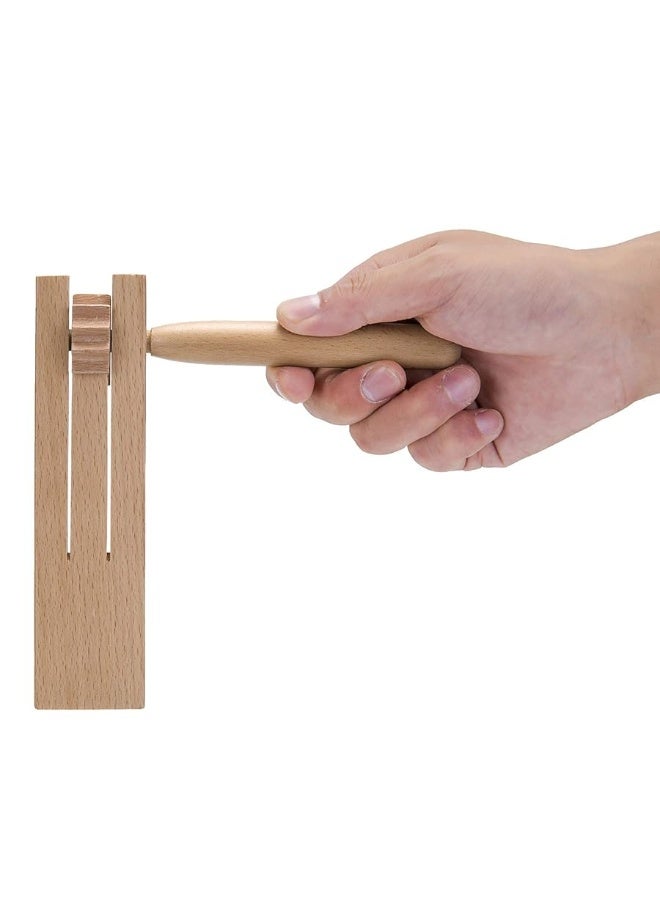 Mihey 2 Pack Wooden Ratchet Noise Makers, Traditional Mexican Matraca for Graduation, Football Games, Parties and Sporting Events - Image 1