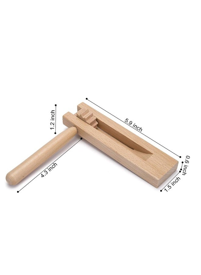 Mihey 2 Pack Wooden Ratchet Noise Makers, Traditional Mexican Matraca for Graduation, Football Games, Parties and Sporting Events - Image 4