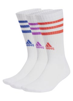 3-Stripes Cushioned Crew Socks 3 Pairs