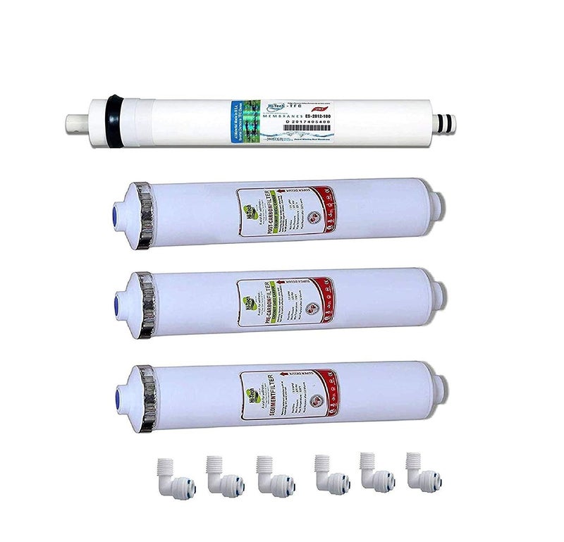 Hi-Tech Water Purifier Filter Set and 100 GPD Water Purifier Membrane - Image 1