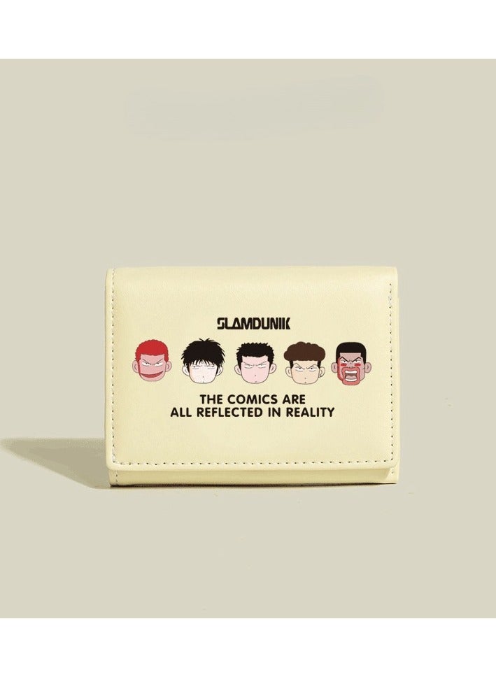 KUYING Slam Dunk, Student Card Bag, Leather Wallet 