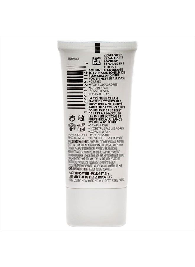 CoverGirl Clean Matte BB Cream Medium 540 For Oily Skin, (packaging may vary) - 1 Fl Oz (1 Count)  - Image 2