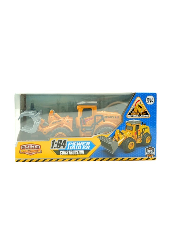 Mini Machines ماكينات ميني ميني R/C باور هولر بأجزاء متحركة - حفار | مقياس 1:64 | 4 قنوات | العمر 3 سنوات وما فوق - Image 2