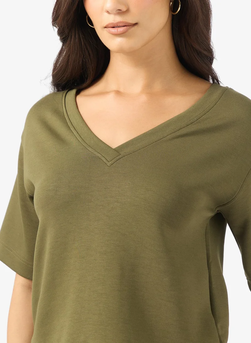Vero Moda  V-Neck Long Sleeve Top for Women | Best Price UAE