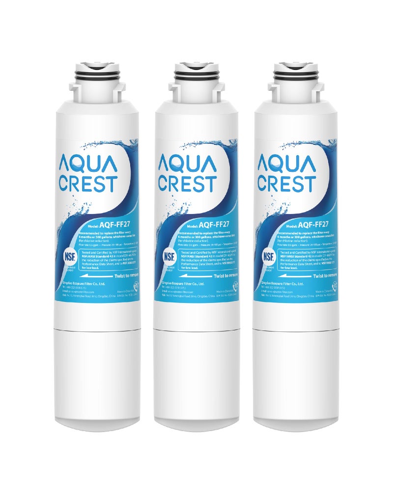 AquaCrest فلتر مياه الثلاجة AQUA CREST DA2900020B متوافق مع سامسونج DA2900020B HAFCIN EXP DA2900020A DA2900019A DA9708006 DA9708043ABC كينمور 469101 HDXFMS2 3