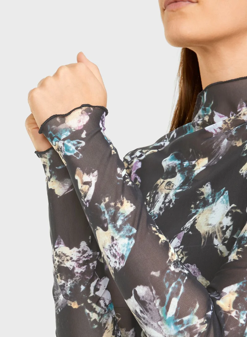 PUMA Crystal G. Aop Fitted T-Shirt