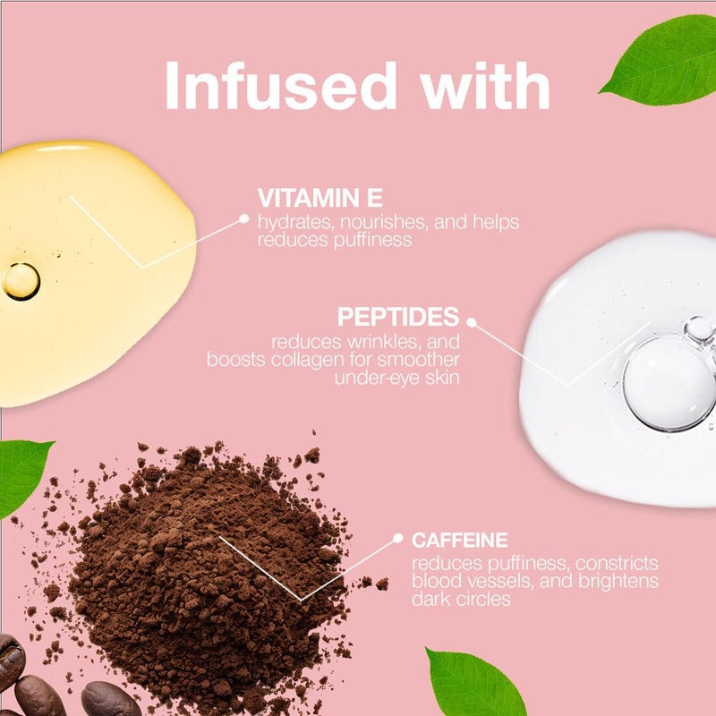 Palladio Under Eye Brightener, Conceal, Brightens, Reduces Appearance of Dark Circles, With Caffeine Peptides & Vitamin E, Tired Skin Color Correcting Brightener & Primer, Light to Medium (Soft Pink) - Image 5