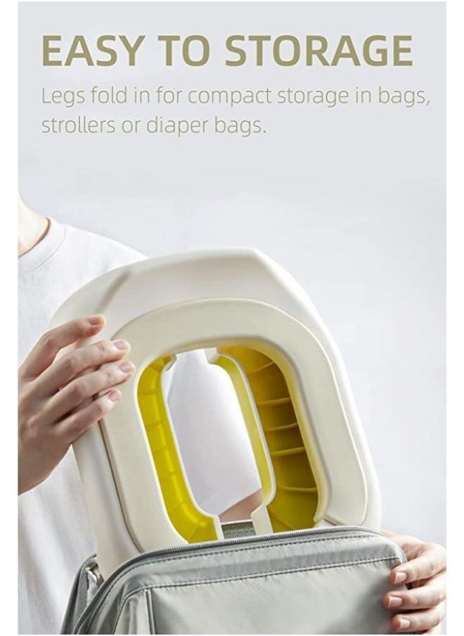Be a better mom - Portable Potty Seat for Kids Travel 2 in 1 Potty for Travel Foldable Training Toilet Chair for Toddler Potty Training Toilet for Outdoor and Indoor Easy to Clean PINK - Image 1