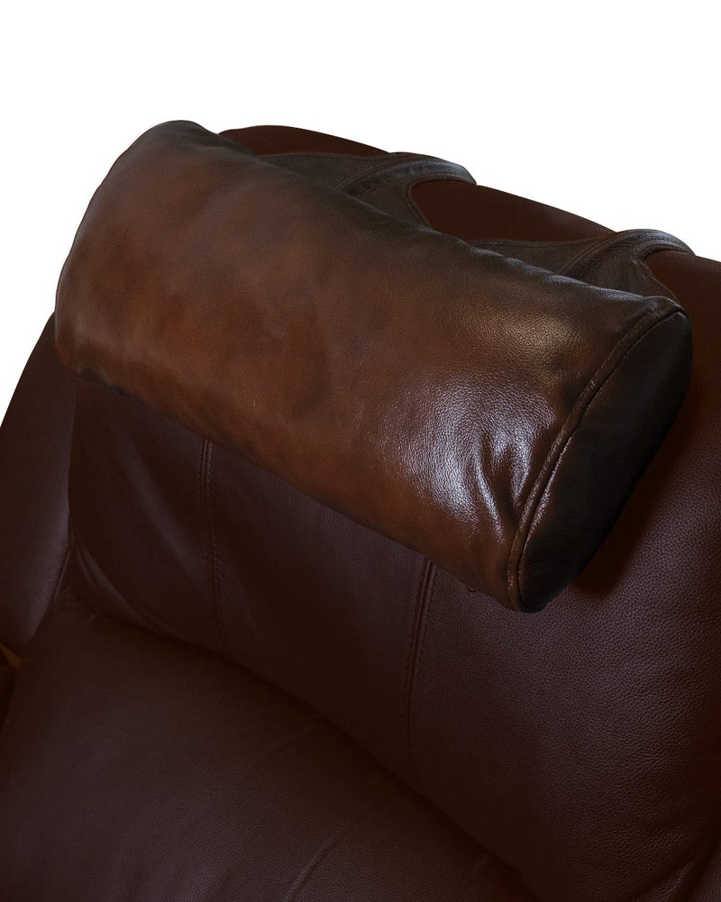 BOWERBIRD BOWERBIRD Genuine Leather Recliner Head PillowHead and Neck PillowHeadrest Cushion for Neck Pain Relief and Cervical Support 