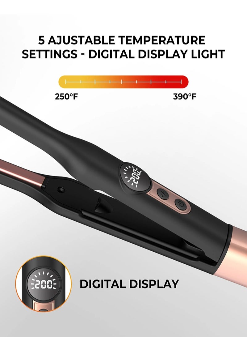 بيستيس  مكواة فرد شعر صغيرة، مكواة فرد شعر صغيرة ١/٣ بوصة، مكواة فرد شعر صغيرة للنساء، مكواة فرد شعر صغيرة محمولة، مكواة فرد شعر صغيرة ... - Image 3