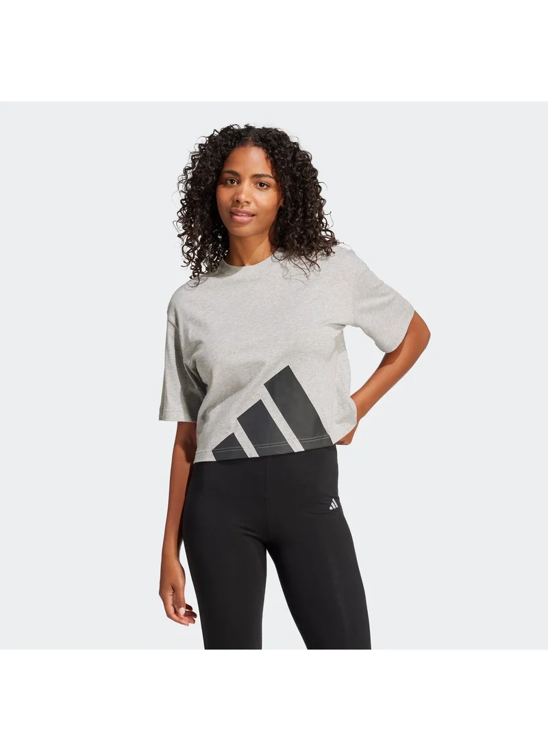 adidas essentials big logo boyfriend women graphic t-shirt