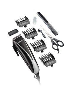 Ultra Clip Adjustable Blade 10Piece Home Haircut Kit Black