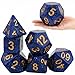Arrowbash 6 Pcs Jumbo Polyhedra Dice 394 Inch Jumbo Foam Polyhedral Dice 6 Set 4 6 8 10 12 Sides Gifts for Games Teach Numbers Addition Subtraction Probability LearningStarry Sky Blue - Image 2