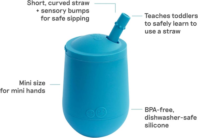 ezpz Mini Cup + Straw Training System for Toddlers - Image 3