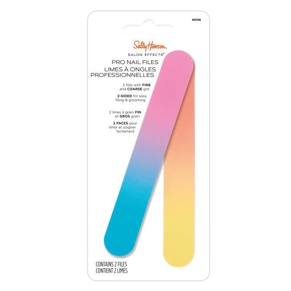 Sally Hansen Beauty Tools Salon Effects Pro Nail Files | Salon-Quality, Dual-Sided, Professional-Grade Emery Boards | Smooths and Shapes Nails - Image 5