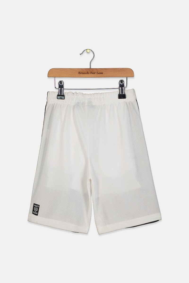 Phat Farm Kid Boys Basic Shorts, White  - Image 2