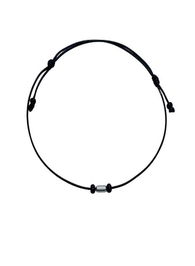 DARSHRAJ 925 Sterling Silver Pipe Handmade Thread Anklet Nazariya for Girls Women Adjustable Silver Thread Anklet - Image 1