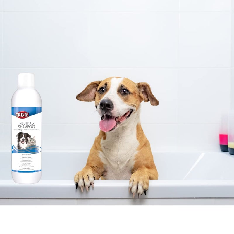 Trixie Neutral Shampoo for Dogs and Cats Gently Cleans The Fur While Moisturising and Making it Shiny and Healthy, Removes Unpleasant Odours and Makes Your Pet Feel Healthy and Smooth 1 litre - Image 4