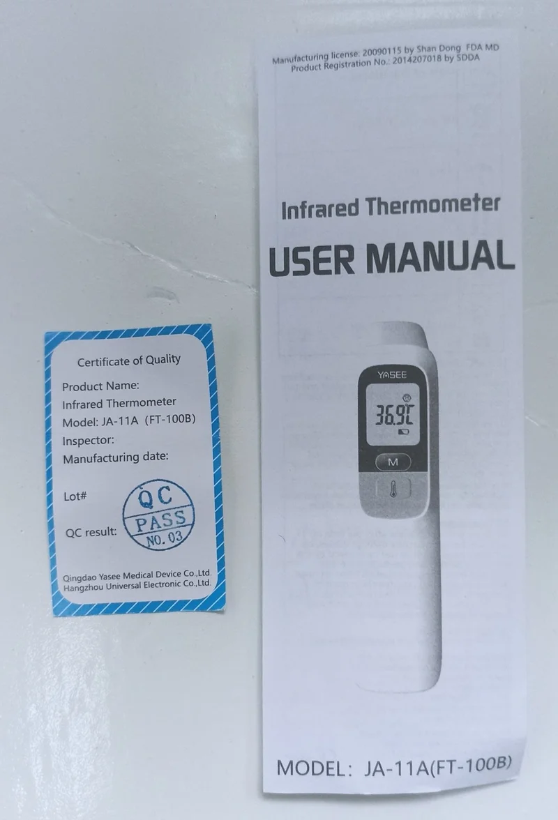 YASEE FT-100B Digital Non-Contact Thermometer