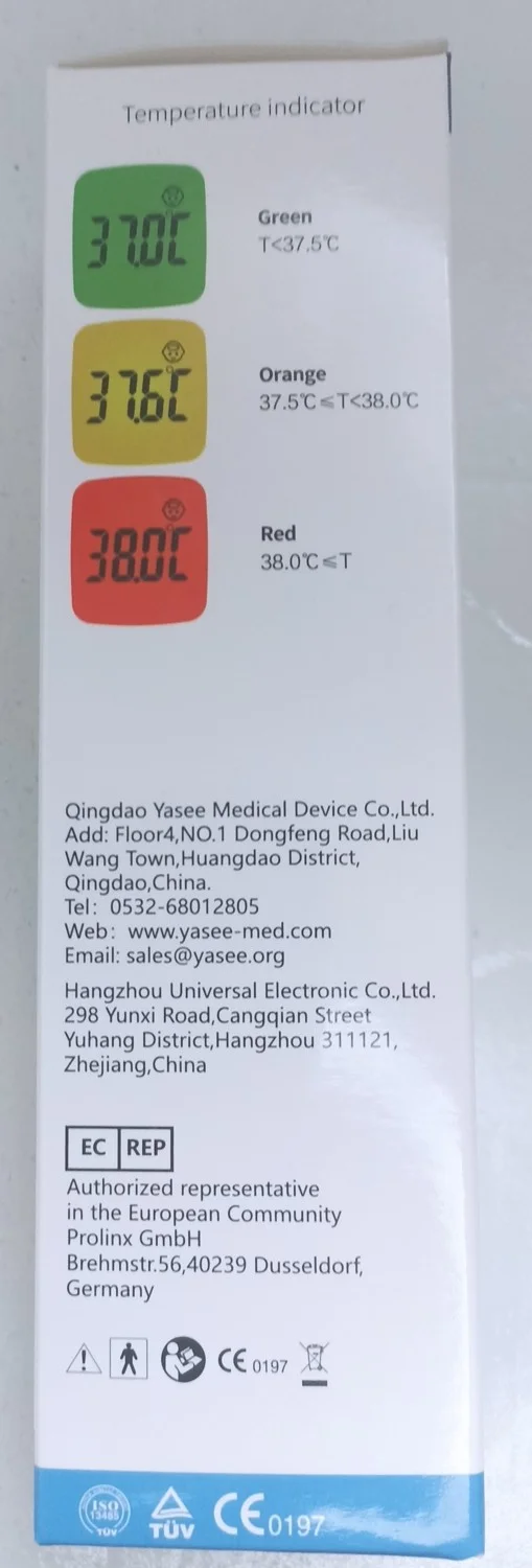 YASEE FT-100B Digital Non-Contact Thermometer