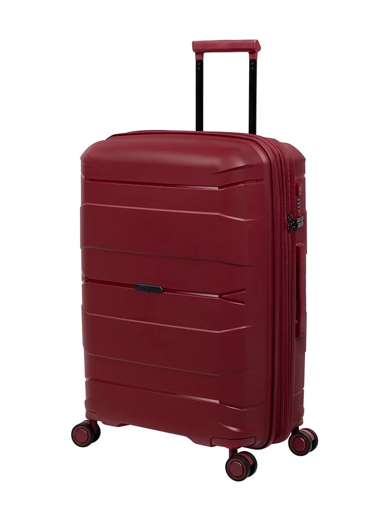it Luggage it luggage Momentous, Unisex Polypropylene Material Hard Case Luggage, 8x360 degree Spinner Wheels, Expandable Trolley Bag, TSA Type lock, 15-2886-08, Size Large, Color German Red  - Image 1