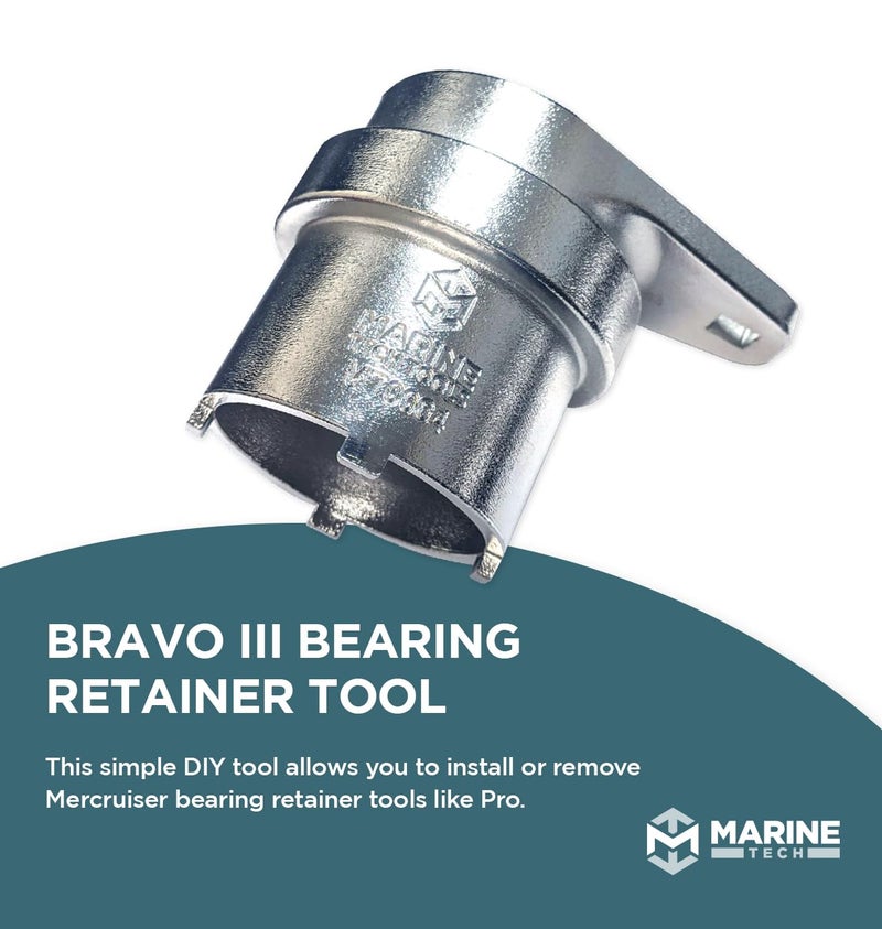 M Marine Tech Tools Marine Tech Tools Bravo 3 Bearing Retainer Tool for Mercruiser Bravo 3 Tool, Replaces: 805382, 91-805382T, Mercruiser Outdrive Tools, Carrier Bearing Removal Tool - Image 4