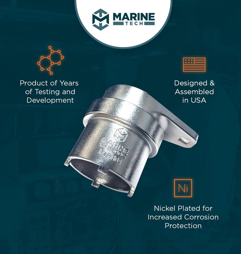 M Marine Tech Tools Marine Tech Tools Bravo 3 Bearing Retainer Tool for Mercruiser Bravo 3 Tool, Replaces: 805382, 91-805382T, Mercruiser Outdrive Tools, Carrier Bearing Removal Tool - Image 5
