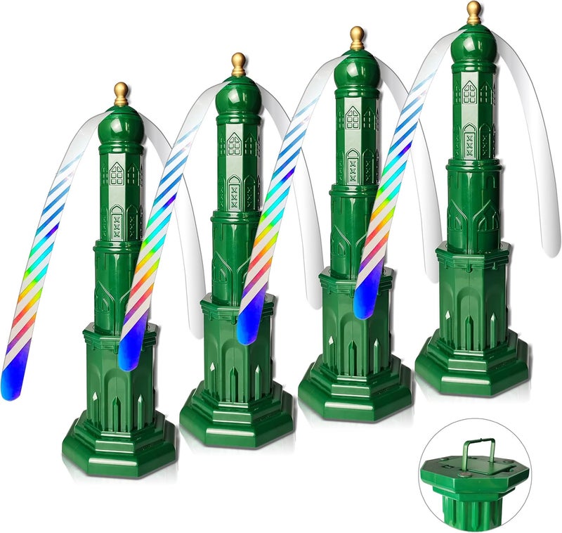 PATIOSIR 4pack Food Fan for indoor Meals,Portable Fan For Restaurant,Party,Picnic,Outdoor Dinner(Green) - Image 1