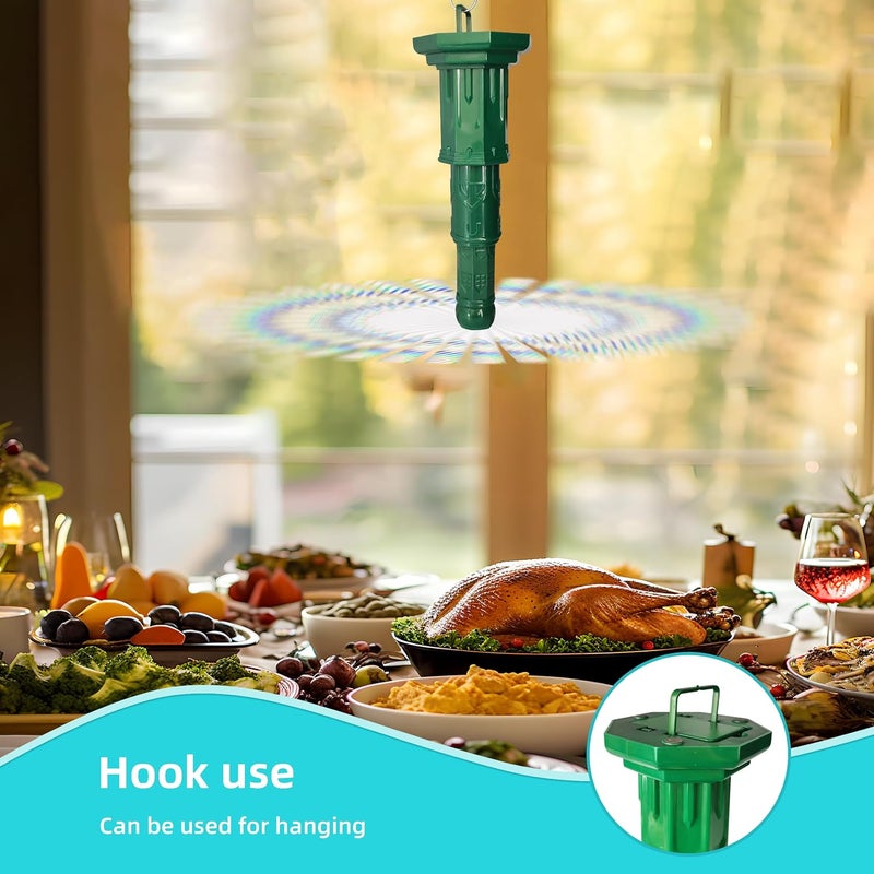 PATIOSIR 4pack Food Fan for indoor Meals,Portable Fan For Restaurant,Party,Picnic,Outdoor Dinner(Green) - Image 5