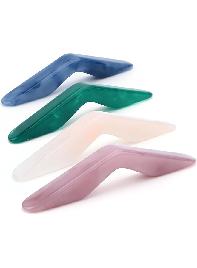 erorex 4 Pcs Handmade Thumb Book Page Holder Resin Reading Accessories Transparent Thumb Ring Handmade Personalized Ring Book Opener Floral Bookmark For Book Lovers Solid Color - Image 1