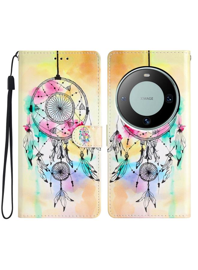 اس-توب جراب هاتف Huawei Mate 60 من الجلد برسومات ملونة - Image 2