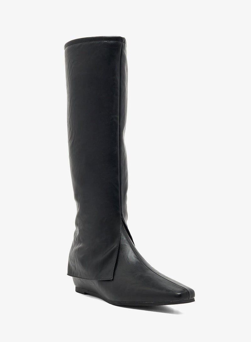 ELLA Faux Leather Knee High Boots - Image 3