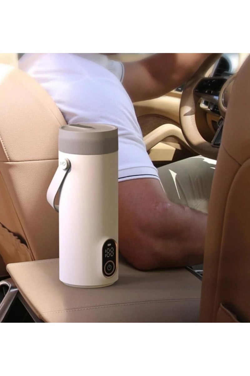 Portable Electric Travel Kettle, 400ml Capacity, 300W, Digital Display, 4 Temperature Settings, White - Image 4