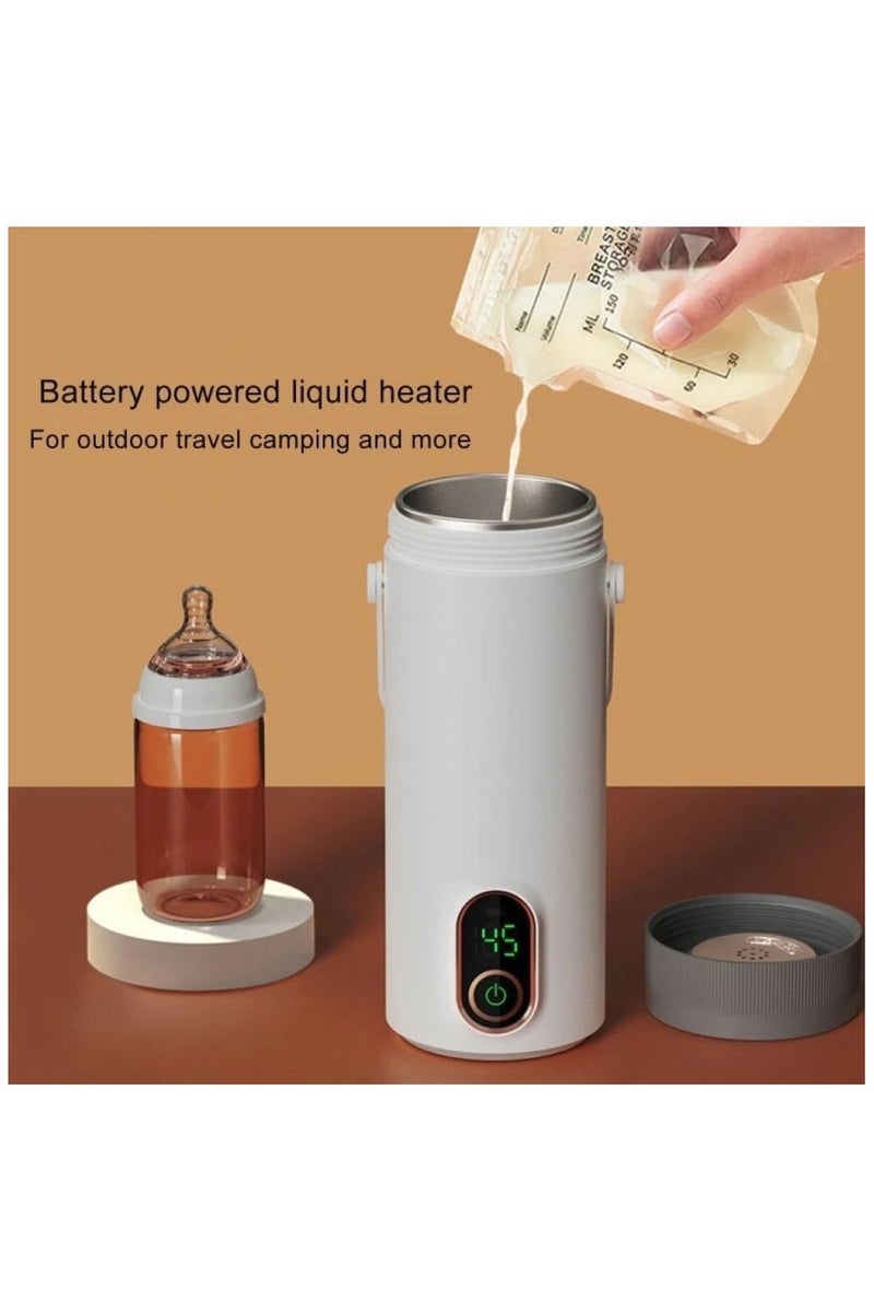 Portable Electric Travel Kettle, 400ml Capacity, 300W, Digital Display, 4 Temperature Settings, White - Image 5