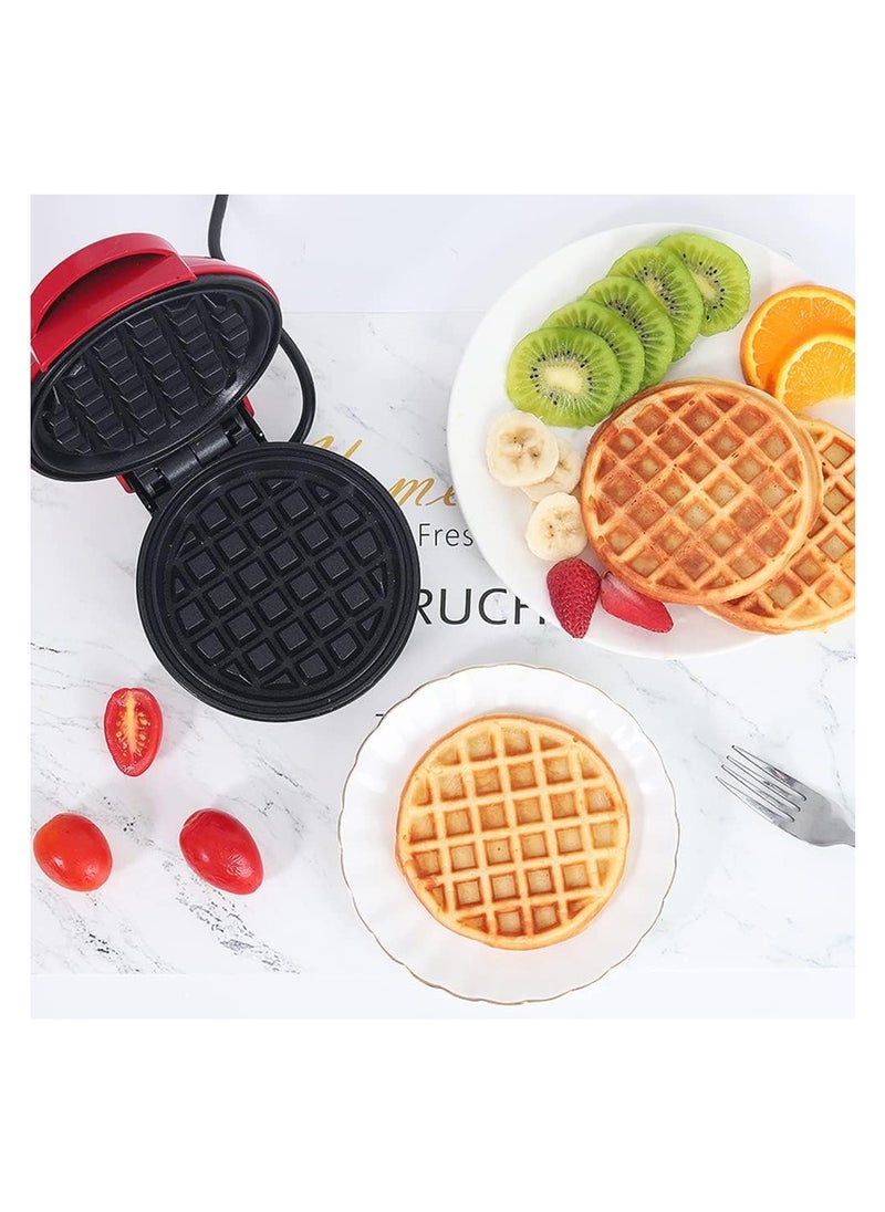 Generic - Mini Waffle Maker, Non Stick Coated Waffle Maker, Classic Waffle Maker, Electric Cake Maker for Pancakes, Biscuits, Crepes, Snacks, Belgian Waffles - Image 1