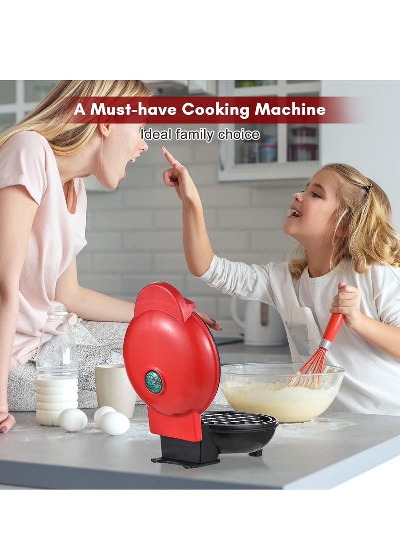 Generic - Mini Waffle Maker, Non Stick Coated Waffle Maker, Classic Waffle Maker, Electric Cake Maker for Pancakes, Biscuits, Crepes, Snacks, Belgian Waffles - Image 1