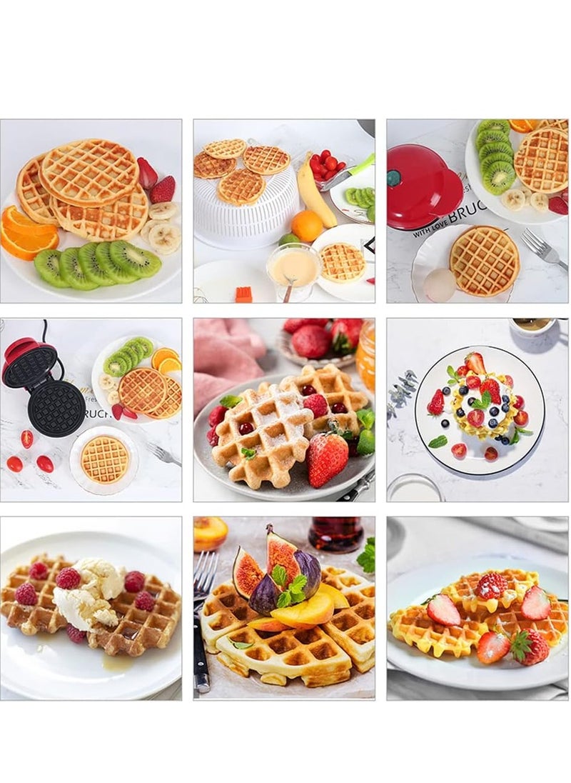 Generic - Mini Waffle Maker, Non Stick Coated Waffle Maker, Classic Waffle Maker, Electric Cake Maker for Pancakes, Biscuits, Crepes, Snacks, Belgian Waffles - Image 1