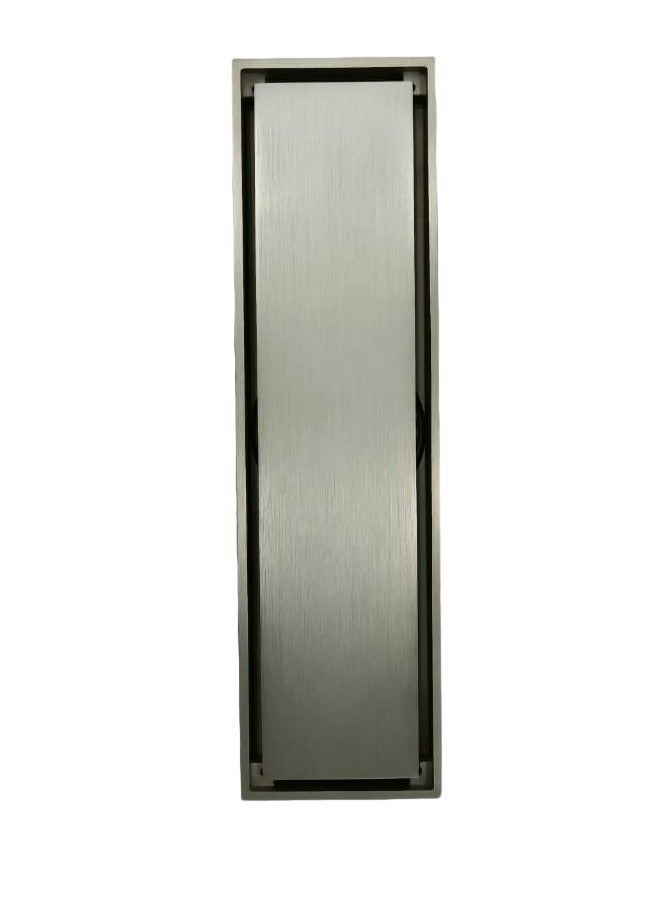 D&N Rectangle Bathroom Shower Room Hidden Smelly Floor Drain | Modern Strainer - Image 1