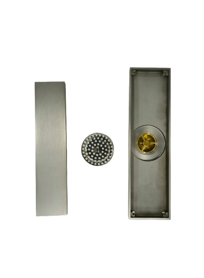 D&N Rectangle Bathroom Shower Room Hidden Smelly Floor Drain | Modern Strainer - Image 2